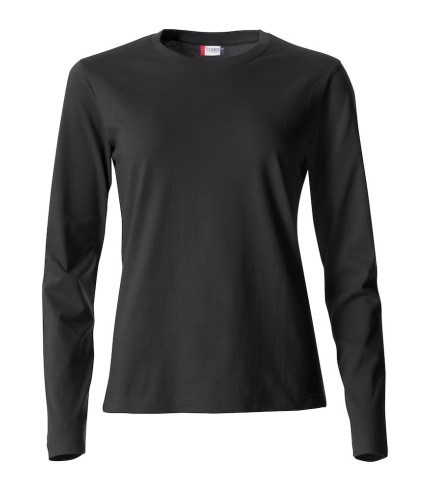 CLIQUE BASIC-T L/S WOMEN ZWART