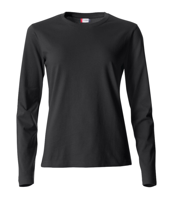 CLIQUE BASIC-T L/S WOMEN ZWART