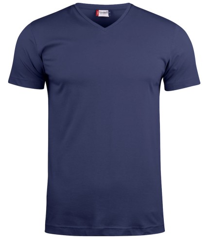 CLIQUE BASIC-T V-NECK DARK NAVY