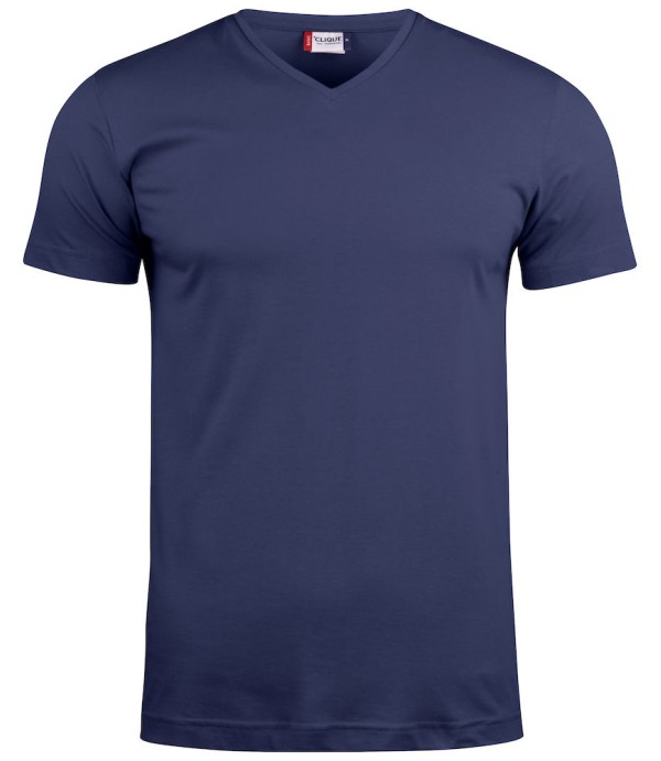 CLIQUE BASIC-T V-NECK DARK NAVY