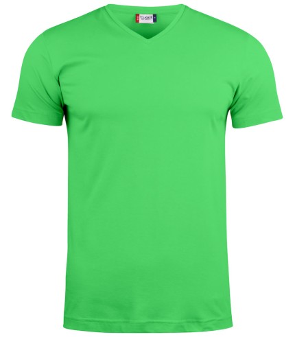 CLIQUE BASIC-T V-NECK APPELGROEN