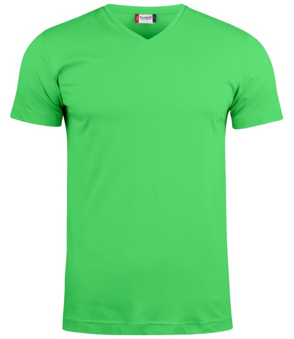CLIQUE BASIC-T V-NECK APPELGROEN