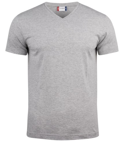 CLIQUE BASIC-T V-NECK GRIJSMELANGE