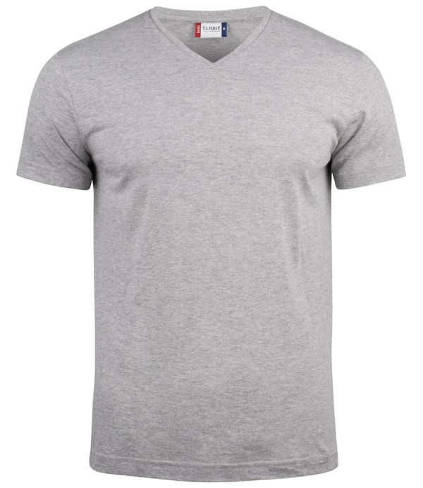 CLIQUE BASIC-T V-NECK GRIJSMELANGE