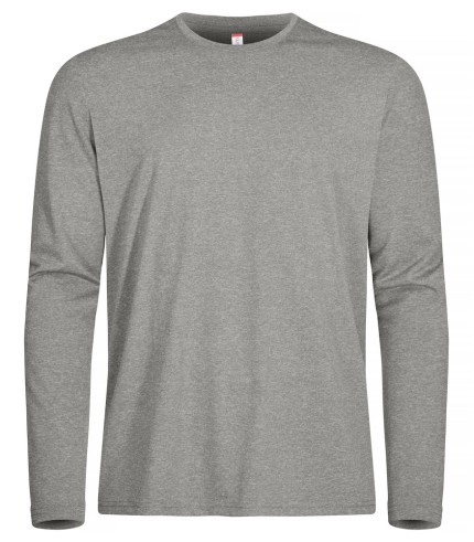 CLIQUE BASIC ACTIVE-T LS GRIJSMELANGE