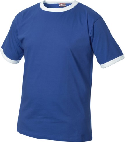 CLIQUE NOME T-SHIRT KOBALT/WIT