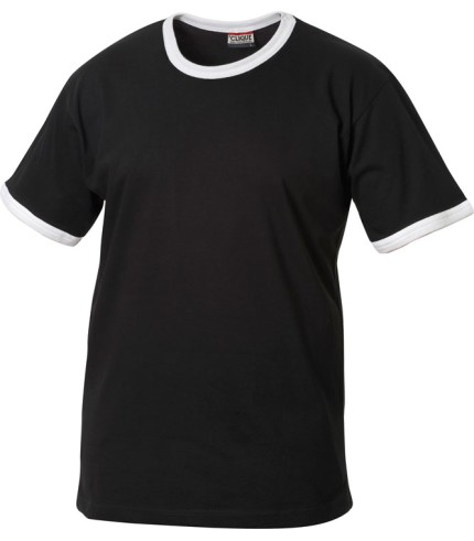 CLIQUE NOME T-SHIRT ZWART/WIT