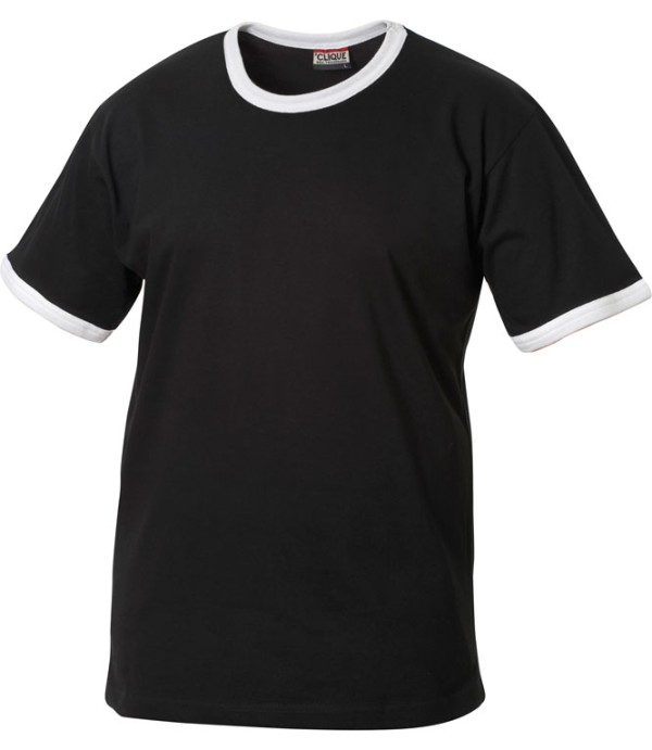 CLIQUE NOME T-SHIRT ZWART/WIT