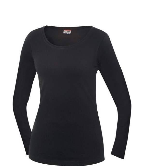 CLIQUE CAROLINA L/S ZWART