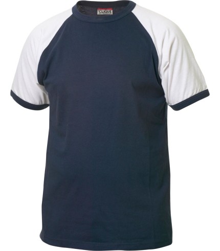 CLIQUE RAGLAN TEE NAVY/WIT