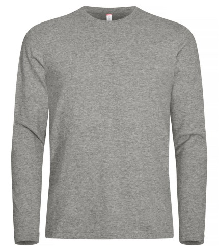 CLIQUE PREMIUM FASHION-T LS GRIJSMELANGE