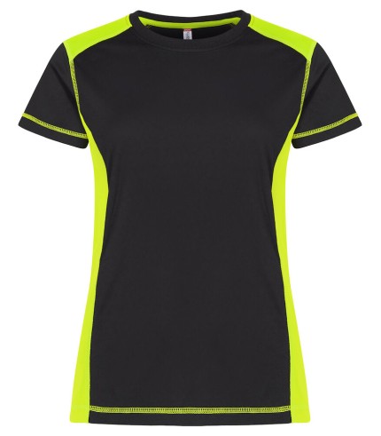 CLIQUE AMBITION-T WOMEN SIGNAALGEEL