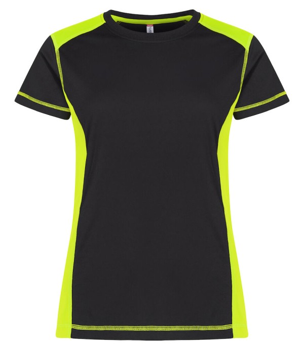 CLIQUE AMBITION-T WOMEN SIGNAALGEEL