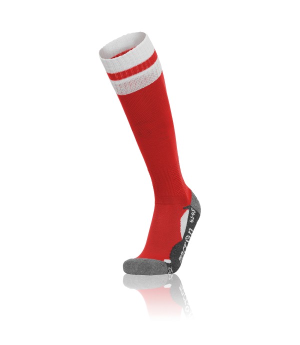 AZLON SOCKS RED/WHT