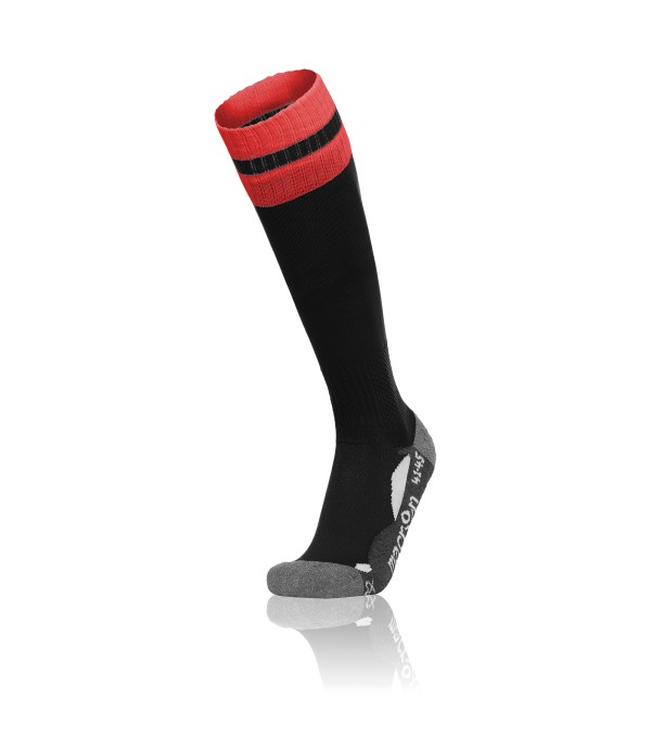 AZLON SOCKS BLK/RED