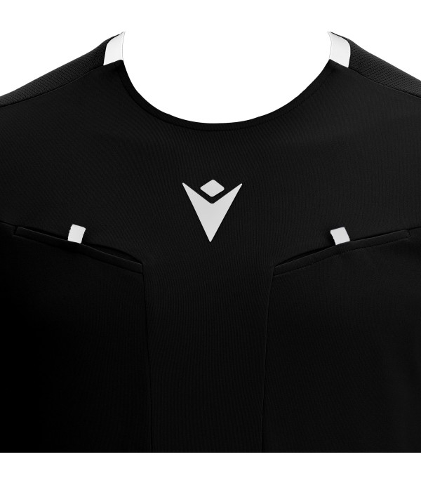 FRISK REFEREE SHIRT BLK/WHT SS