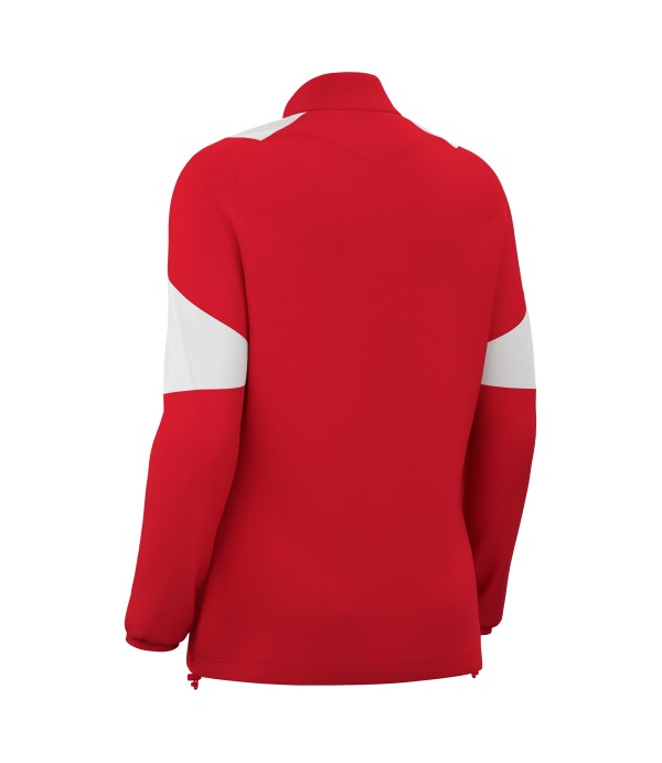 CHANTICO WMN 1/4 ZIP TOP RED/WHT