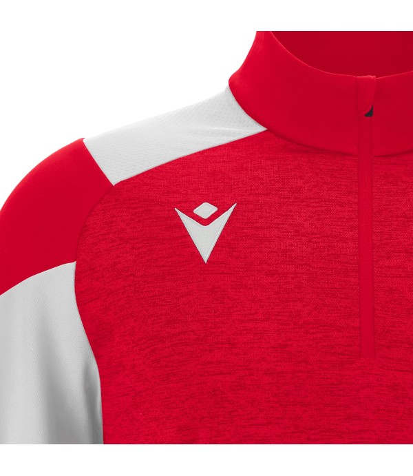 CHANTICO WMN 1/4 ZIP TOP RED/WHT