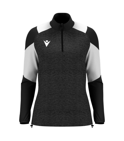 CHANTICO WMN 1/4 ZIP TOP BLK/WHT