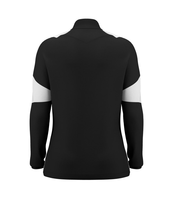 CHANTICO WMN 1/4 ZIP TOP BLK/WHT