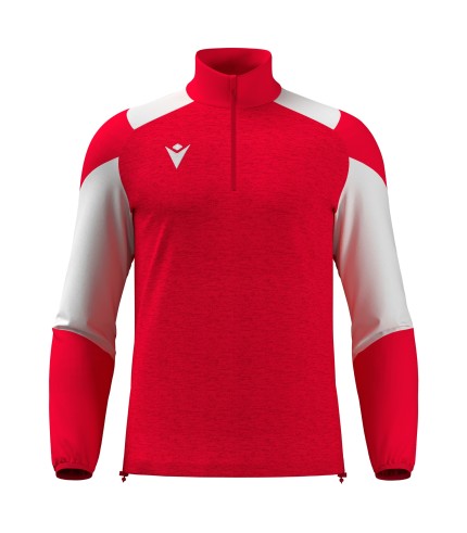 CUZCO 1/4 ZIP TOP RED/WHT