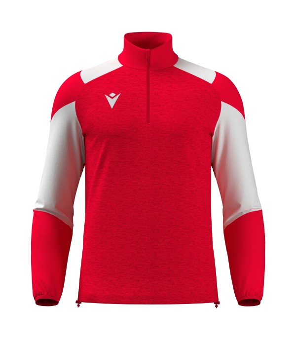 CUZCO 1/4 ZIP TOP RED/WHT