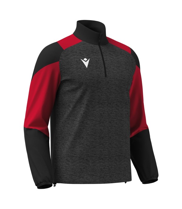 CUZCO 1/4 ZIP TOP BLK/RED