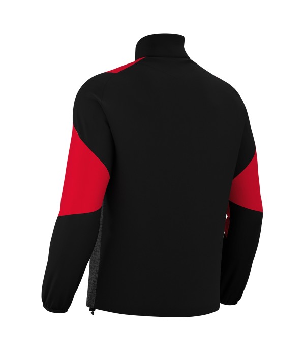 CUZCO 1/4 ZIP TOP BLK/RED