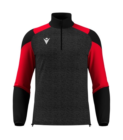 CUZCO 1/4 ZIP TOP BLK/RED