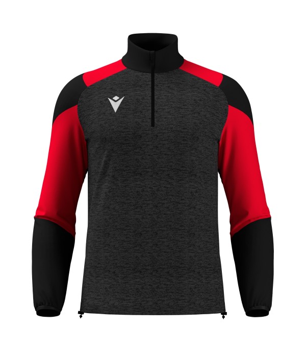 CUZCO 1/4 ZIP TOP BLK/RED