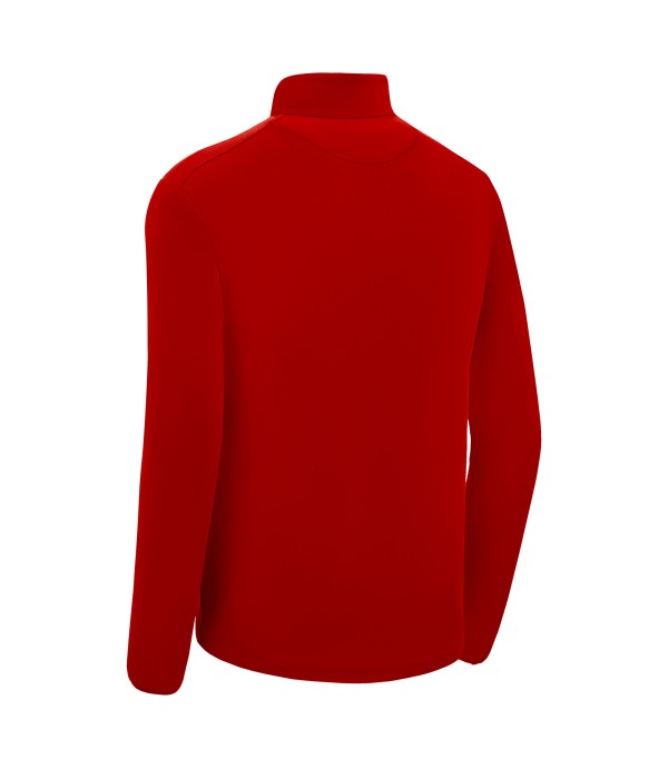 FRASER 1/4 ZIP TOP RED/WHT