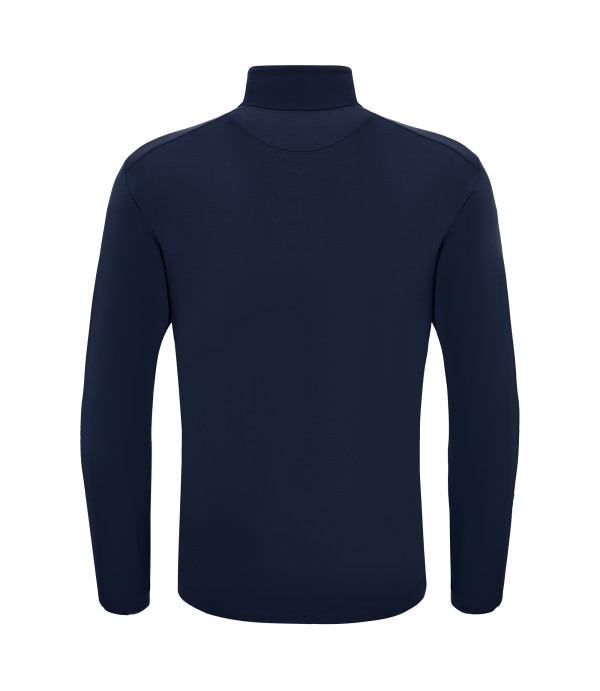 FRASER 1/4 ZIP TOP NAV/YEL