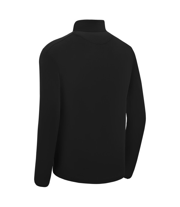 FRASER 1/4 ZIP TOP BLK/WHT