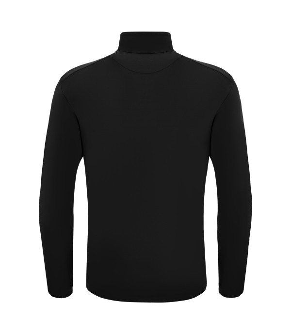 FRASER 1/4 ZIP TOP BLK/WHT