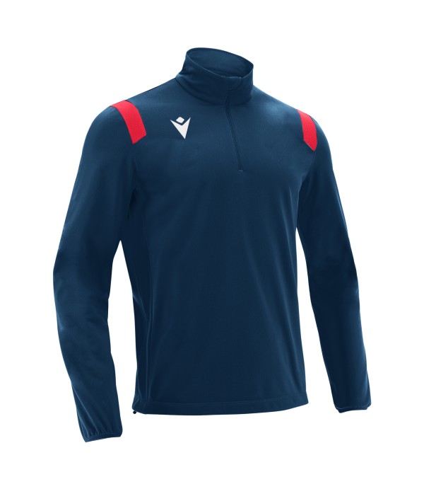 GANGE 1/4 ZIP TOP NAV/RED