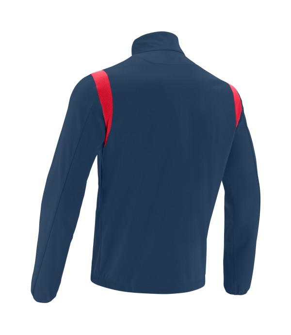 GANGE 1/4 ZIP TOP NAV/RED