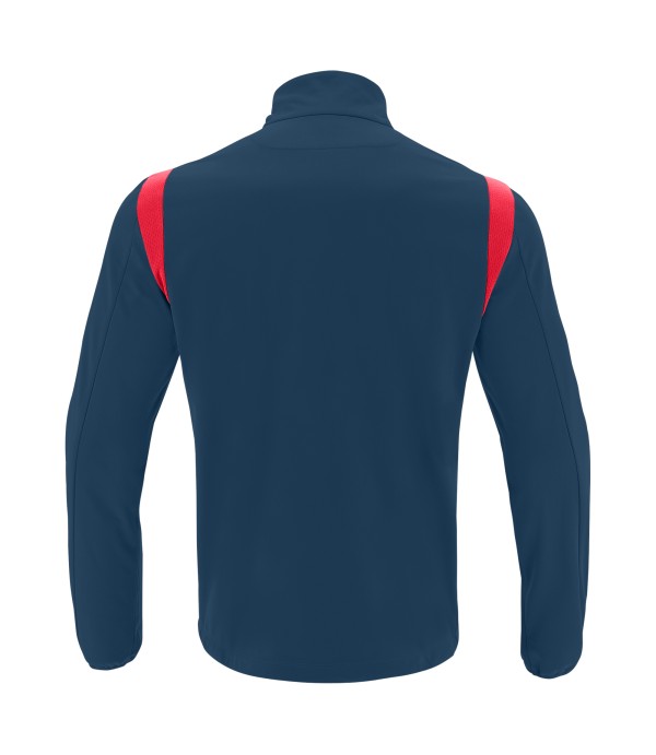 GANGE 1/4 ZIP TOP NAV/RED