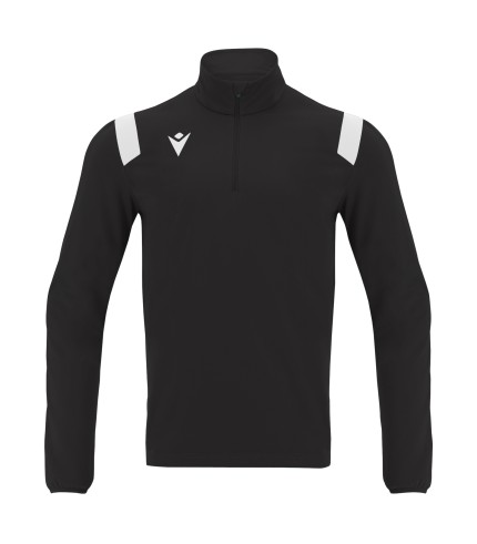 GANGE 1/4 ZIP TOP BLK/WHT