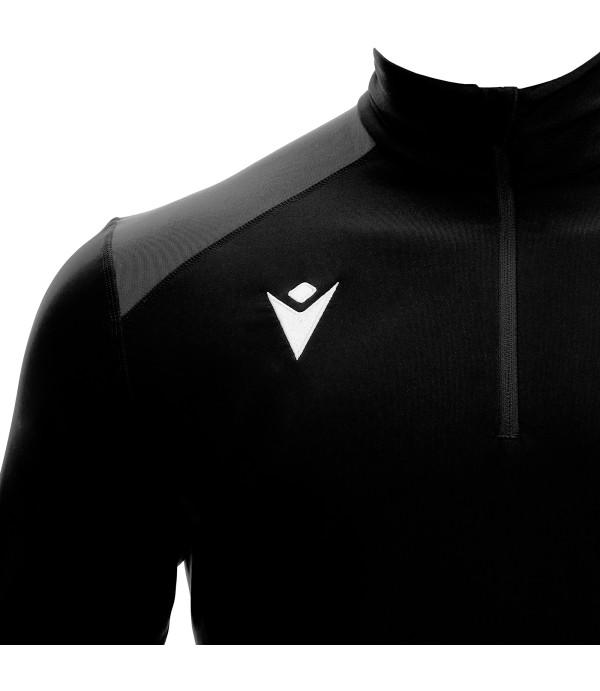 IOLITE 1/4 ZIP TOP BLK/ANT