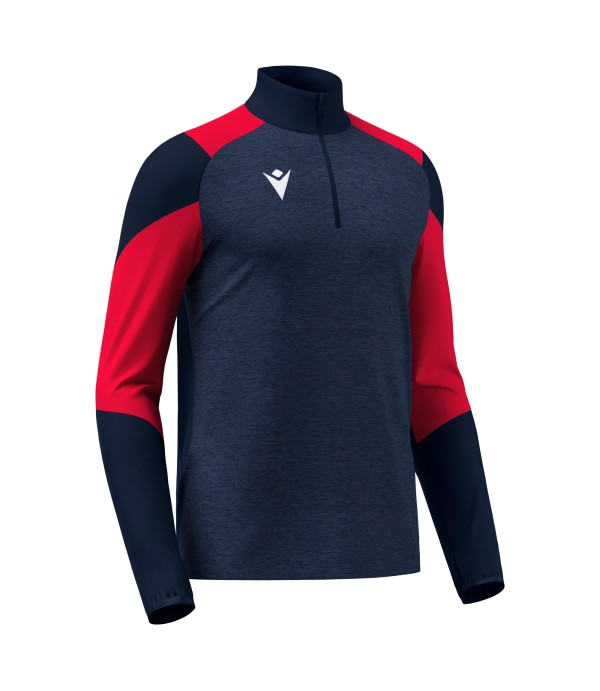 IZEL 1/4 ZIP TOP NAV/RED