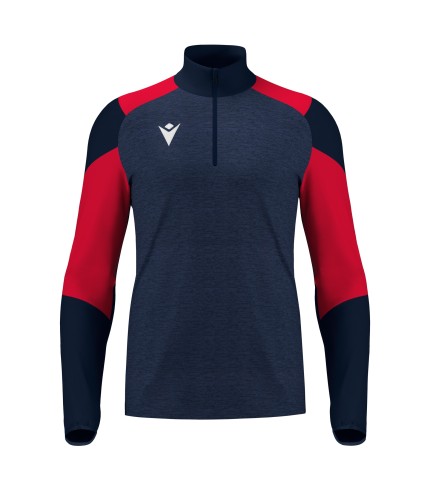 IZEL 1/4 ZIP TOP NAV/RED