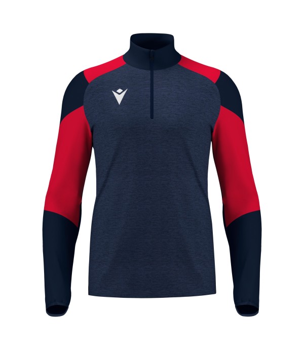 IZEL 1/4 ZIP TOP NAV/RED