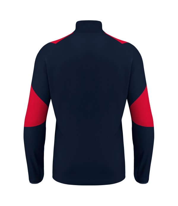 IZEL 1/4 ZIP TOP NAV/RED