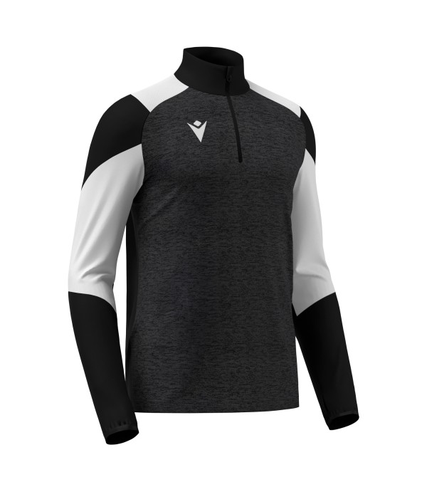 IZEL 1/4 ZIP TOP BLK/WHT