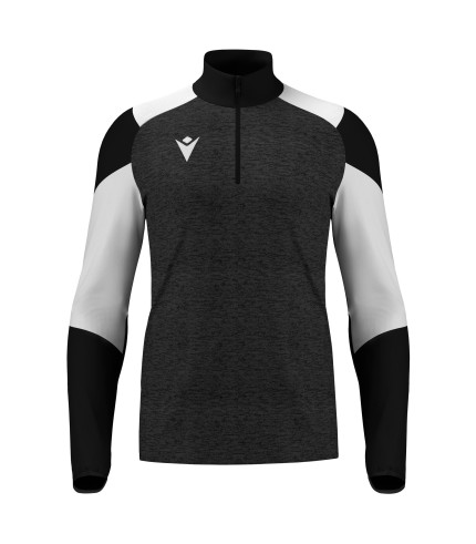 IZEL 1/4 ZIP TOP BLK/WHT