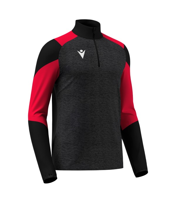 IZEL 1/4 ZIP TOP BLK/RED