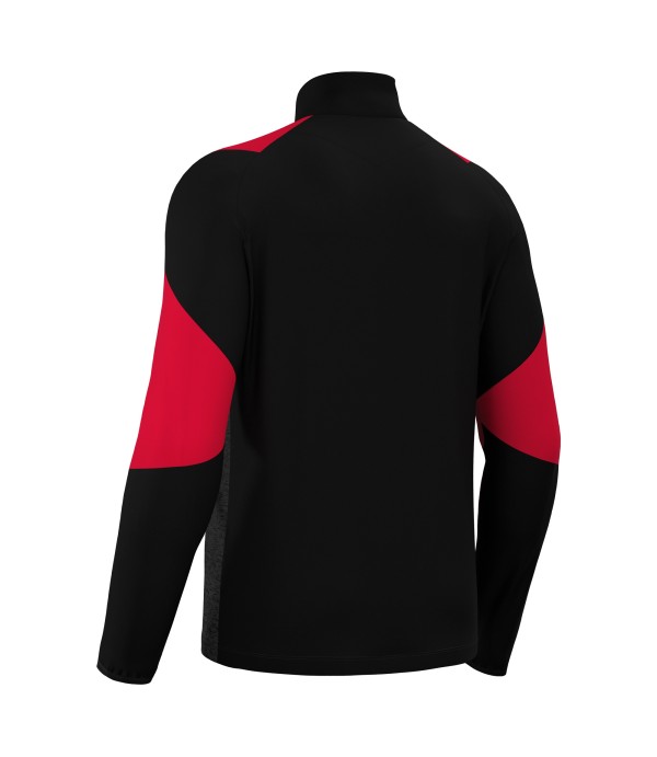 IZEL 1/4 ZIP TOP BLK/RED