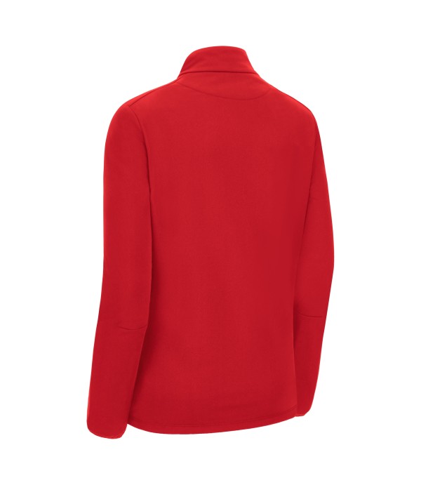 MAIRA WOMAN 1/4 ZIP TOP RED/WHT