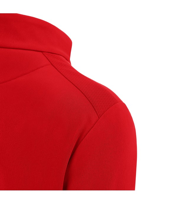 MAIRA WOMAN 1/4 ZIP TOP RED/WHT