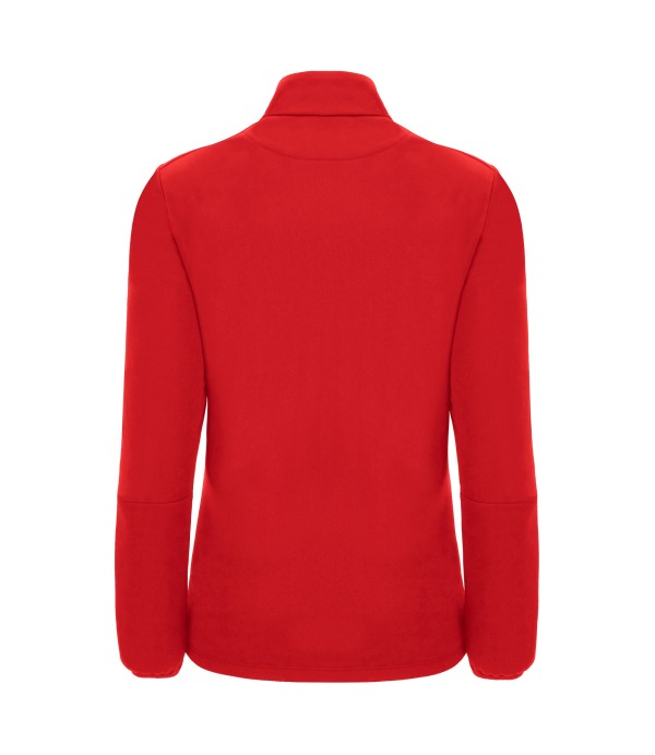 MAIRA WOMAN 1/4 ZIP TOP RED/WHT